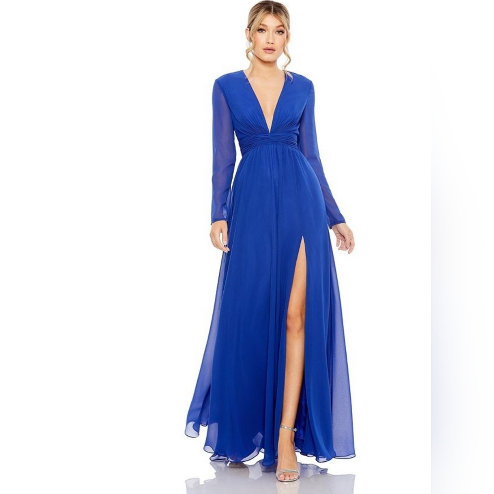 NWT IEENA Royal BLUE Mac Duggal 55682 Dress